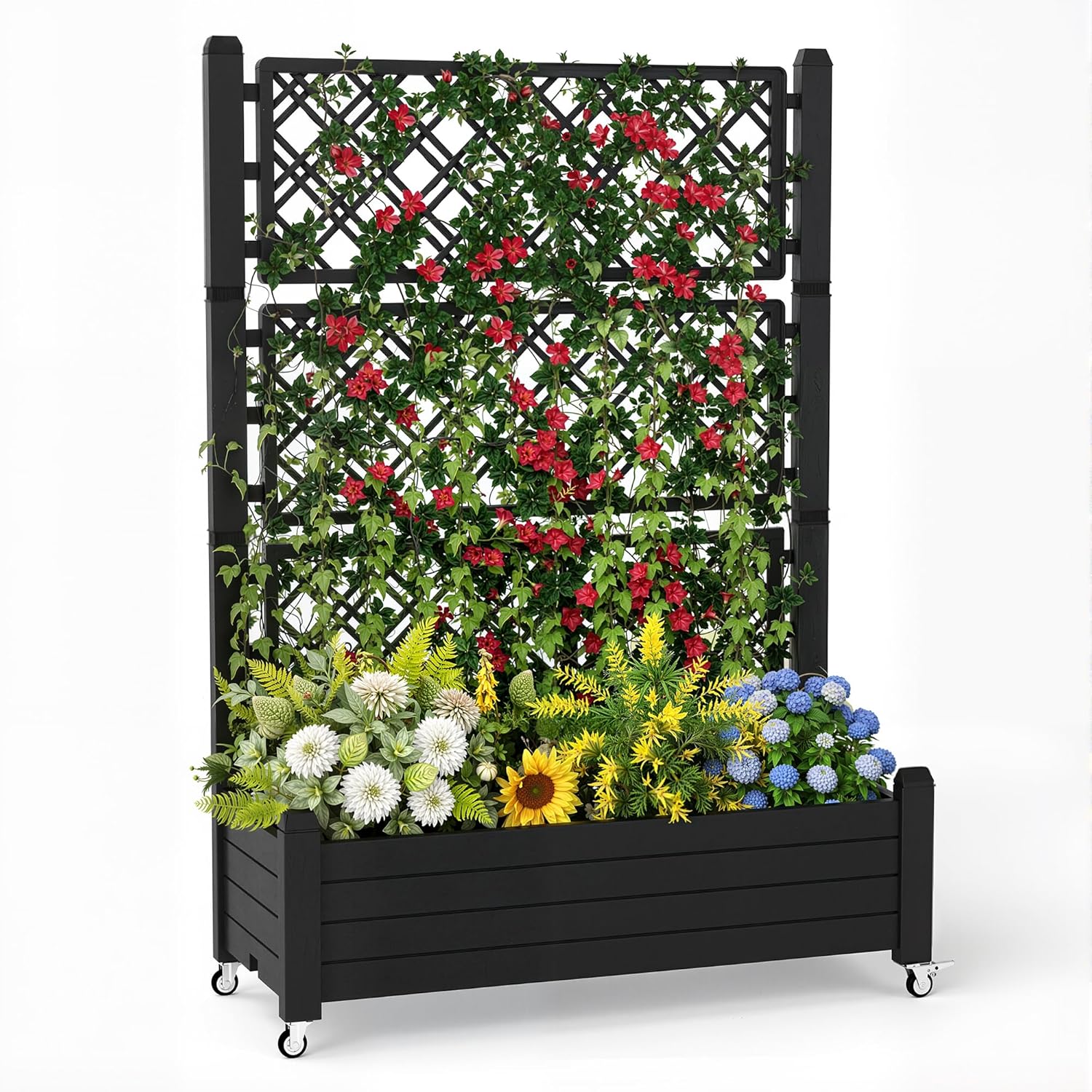 Raised Garden Bed - Raised Garden Bed with Trellis, 21