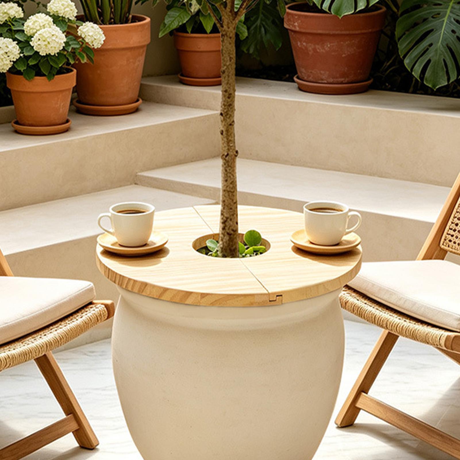 Flower Pot Covers Wooden Split - Indoor Herb Garden 评论和价格