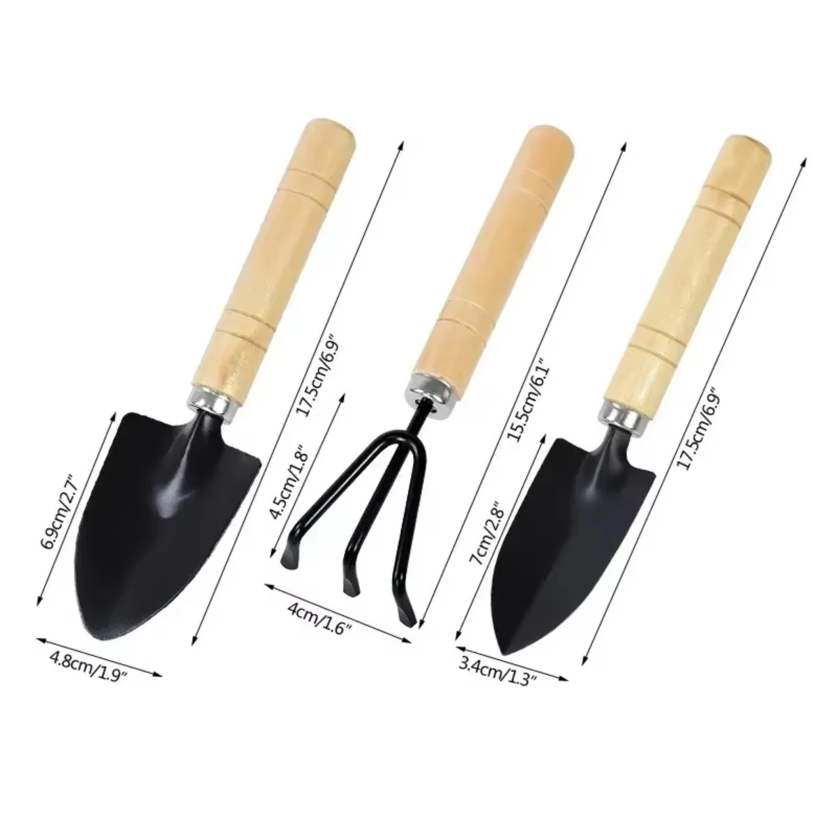 3Pcs/Set Mini Garden Tool Set  - Indoor Herb Garden 评论和价格