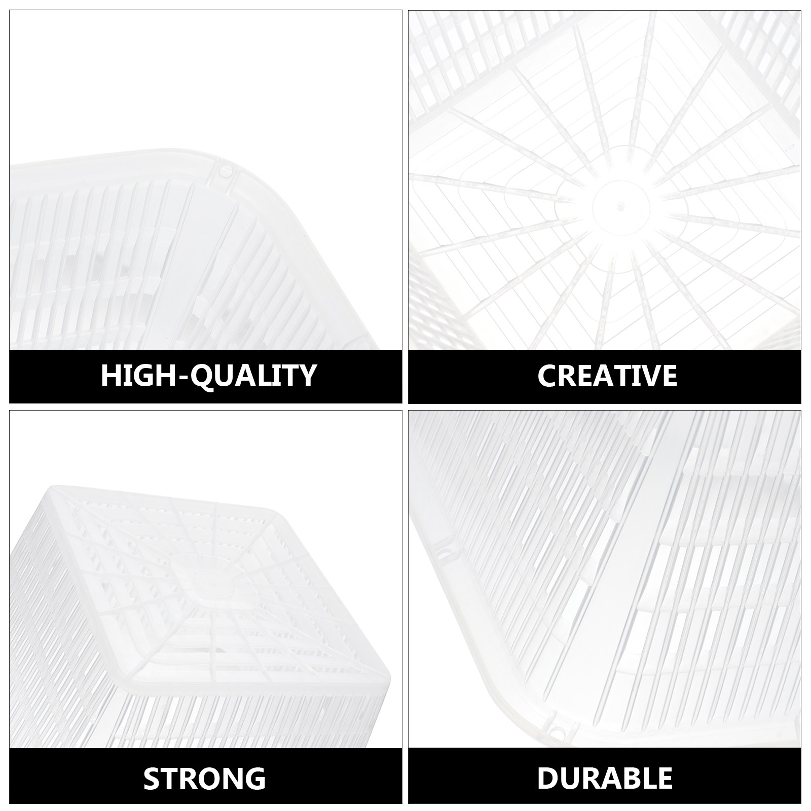 6Pcs Square Mesh Hydroponic Pl - Plant Pot 评论和价格