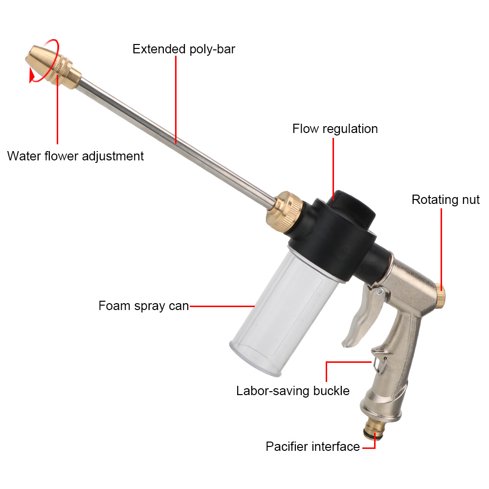 Long Foam Washer Car High Pres - Trowel Garden Tools 评论和价格