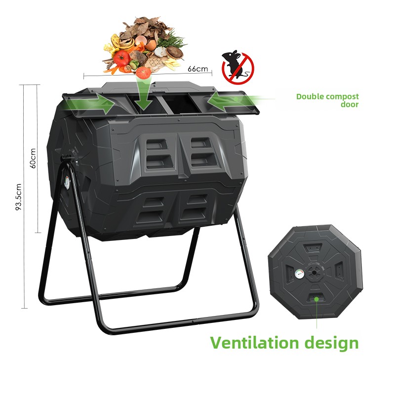 Home Garden Leaf Rotating Comp - Compost Bin 评论和价格