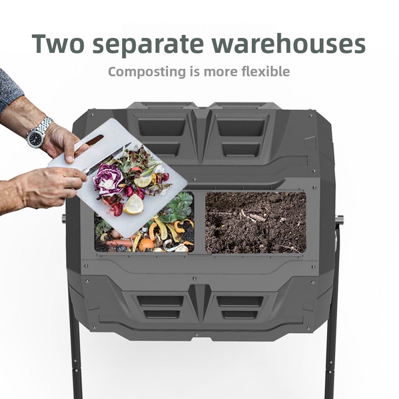 Home Garden Leaf Rotating Comp - Compost Bin 评论和价格