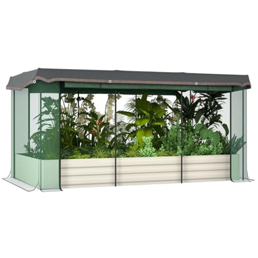 7.3 x 3.4 x 1 ft Galvanized Ra - Raised Garden Bed 评论和价格