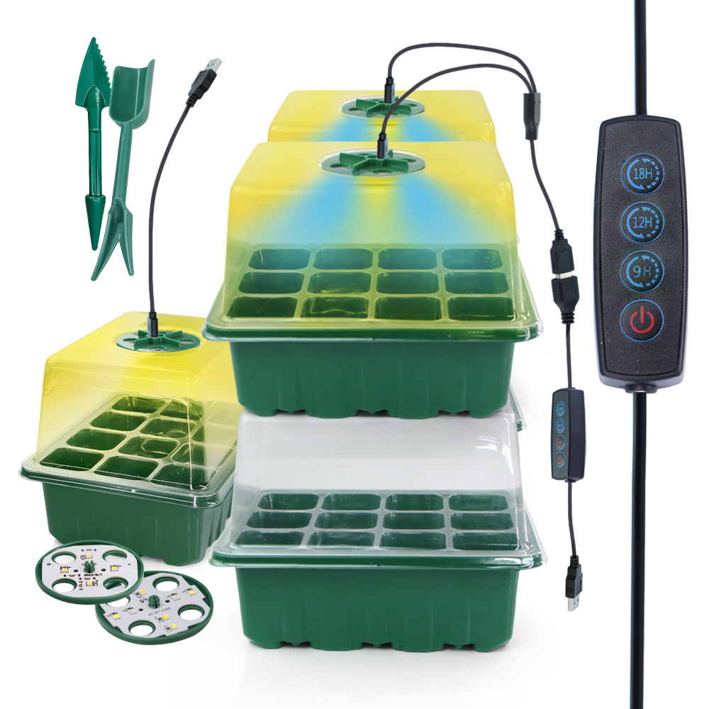 LED Nursery Pots with Grow Lig - Seed Starter Tray 评论和价格