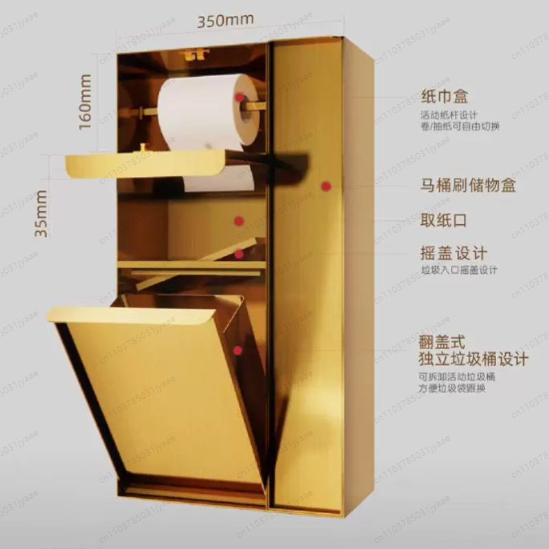 Stainless steel toilet trash c - Compost Bin 评论和价格