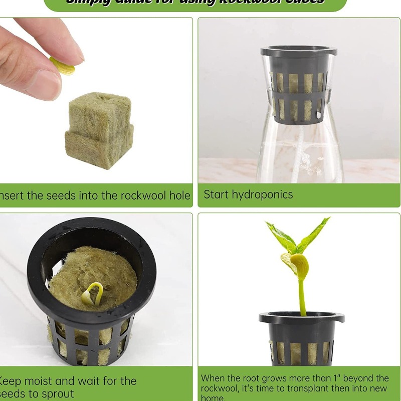 72-Pack Hydroponic Rockwool Cu - Hydroponic Kit 评论和价格