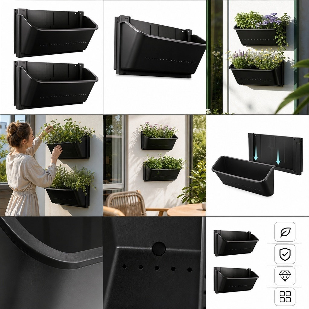 2Pcs Vertical Wall Planter Box - Vertical Planter 评论和价格